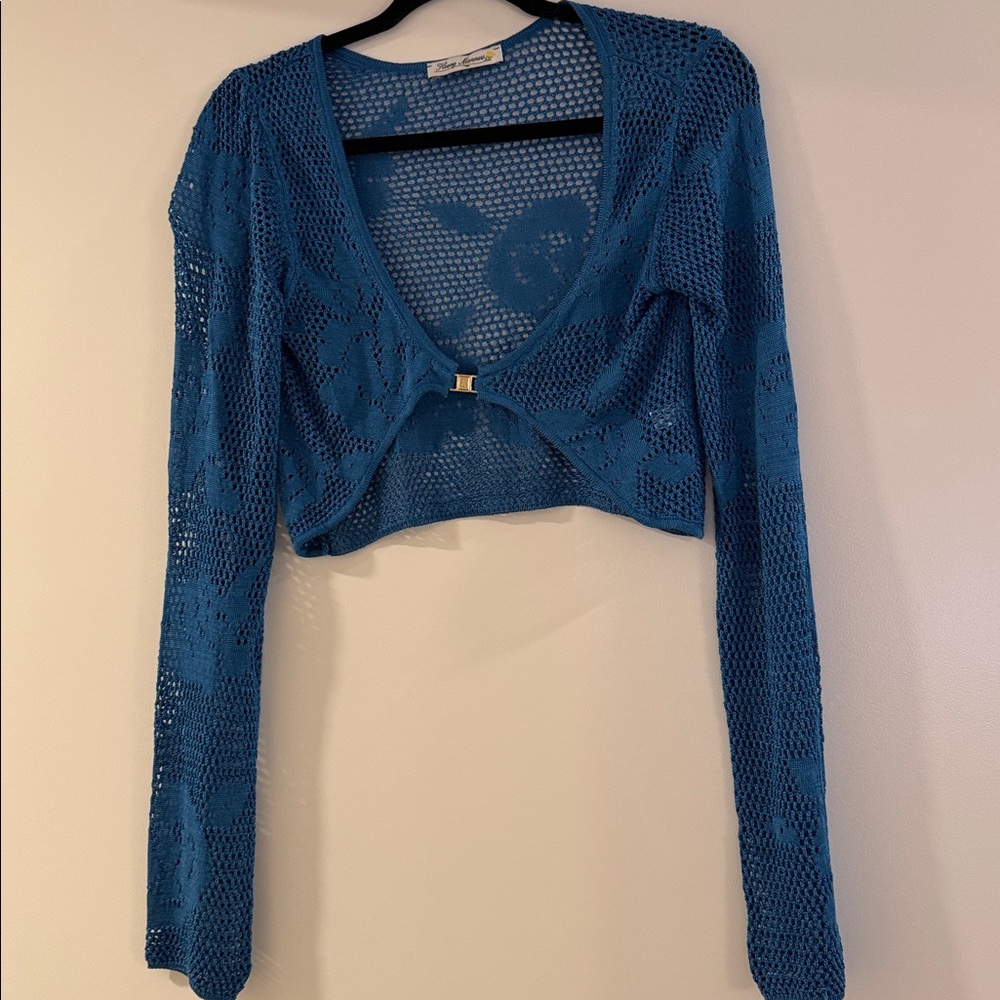 Heavy Manners Blue Roses Knit Top - Picture 5 of 5